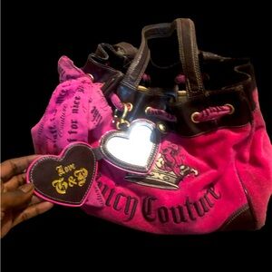Deep pink and brown Daydreamer Juicy Couture Bag